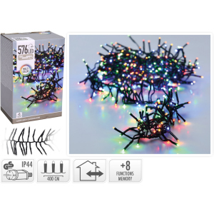 Гірлянда Christmas Decoration 576 LED ламп різнокольорова 7.2 м (AX9502420) ТОП в Вінниці