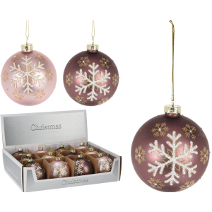 Набір ялинкових куль Christmas Decoration 8 см 12 шт (ABT620240)