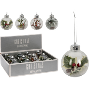 Набір ялинкових куль Christmas Decoration 8 см 12 шт (CAA126880) краща модель в Вінниці