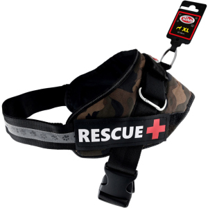 Шлей посилений Pet Nova Rescue+ XL 70-90 см Камуфляжний (HA-RESCUE-CAMUFLAGE-XL) (5903031442366) в Вінниці