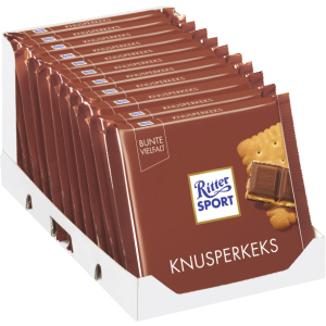 Упаковка молочного шоколаду Ritter Sport з вершкового печива з начинкою 11 шт х 100 г (4000417214607) в Вінниці