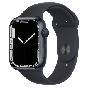 Смарт-часы Apple Watch Series 7 GPS 45mm Midnight Aluminium Case with Black Sport Band (MKN53UL/A) в Виннице