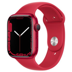 купить Смарт-часы Apple Watch Series 7 GPS 45mm (PRODUCT) Red Aluminium Case with Red Sport Band (MKN93UL/A)