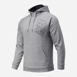 хороша модель Худі New Balance Tenacity Perf Fleece Pullover MT13021AG M Сіре (195173847740)