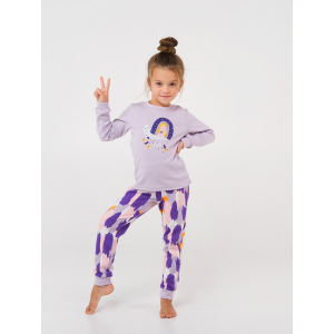 Пижама (футболка с длинным рукавом + штаны) Smil Палитра 104502 110 см Светло-фиолетовая (4824039249621) в Виннице