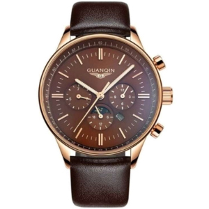 Чоловічий годинник Guanqin Gold-Brown-Brown GQ12003 CL (GQ12003GBrBr) ТОП в Вінниці