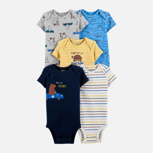 Боди-футболка Carters 1J981810 92 см 5 шт 998 ASST Assorted-ST (194133788116) рейтинг