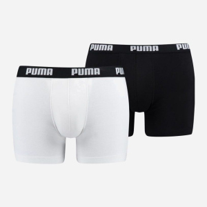 Труси-шорти Puma Basic Boxer 2P 90682307 S 2 пари White-Black (8718824609676) ТОП в Вінниці