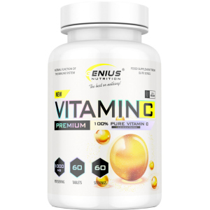 Вітаміни Genius Nutrition Vitamin C 60 таблеток (7353798853628) ТОП в Вінниці