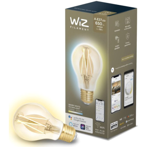 Умная лампочка WIZ Smart LED WiFi A60 E27 WiZ DW FA Q Warm Dimmable Filament 550lm 2200K (WZE21026011-A) ТОП в Виннице
