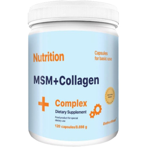 Хондропротектор МСМ+Колаген EntherMeal MSM+Collagen Complex 120 капсул (MSMCOLEM00122)