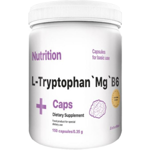 Антистрес комплекс L-Триптофан Магній B6 EntherMeal L-Tryptophan Mg B6 150 капсул (TRMGB150AB120) в Вінниці