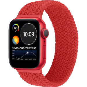 Ремінець Promate Fusion-44M для Apple Watch 42-44 мм 1/2/3/4/5/6/7/SE Red (fusion-44m.red) ТОП в Вінниці