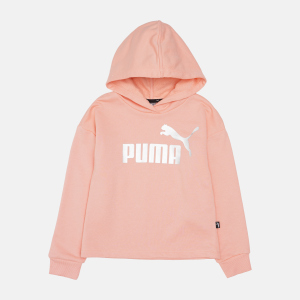 Дитяча укорочена толстовка Puma ESS Logo 58704626 146-152 см Apricot Blush (4063697450295) надійний