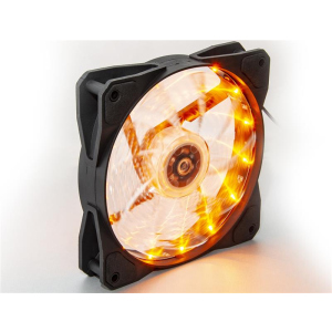 купить Вентилятор Frime Iris LED Fan 15LED Yellow (FLF-HB120Y15); 120х120х25мм, 3-pin+4-pin