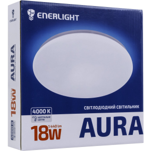 Світильник світлодіодний стельовий Enerlight AURA 18Вт 4000К (AURA18SMD80N) ТОП в Вінниці