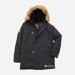 Парка Alpha Industries Altitude 4XL Black лучшая модель в Виннице