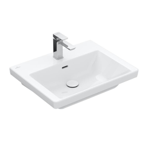 Умывальник на тумбу 60см VILLEROY & BOCH SUBWAY 3.0 4А706001 белый (83801) в Виннице