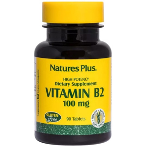 Рибофлавін, B-2, Nature's Plus, 100 мг, 90 Пігулок (097467016309) в Вінниці