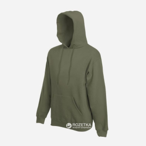 хороша модель Худі Fruit of the loom Hooded Sweat 062208059 M Оливкове