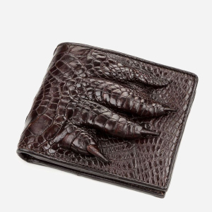 Портмоне Crocodile Leather 18196 Коричневое ТОП в Виннице