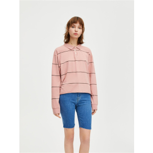 Поло Pull & Bear XAZ217099FJOH M Бледно-розовое (DD8000004439624) лучшая модель в Виннице