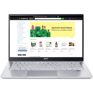 Ноутбук Acer Swift 3 SF314-43-R4HP (NX.AB1EU.006) Pure Silver краща модель в Вінниці