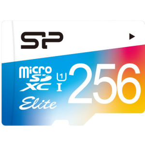 Silicon Power Elite Color microSDXC 256GB Class 10 UHS-I + adapter (SP256GBSTXBU1V20SP) в Виннице