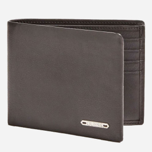 Кошелек мужской кожаный Guess Tyler Billfold W/C Pocket SM2661LEA20-BLA Черный (8000702444258) рейтинг