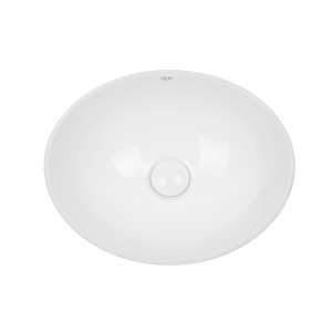 Раковина-чаша Qtap Dove 410x335x145 White з донним клапаном QT06113078W краща модель в Вінниці