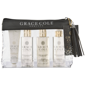 Набор для женщин Grace Cole Travel Set Nectarine Blossom & Grapefruit + косметичка (5055443696551) ТОП в Виннице