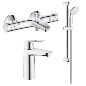 Набор смесителей Grohe Grohtherm 800 + BauLoop 34550TM лучшая модель в Виннице