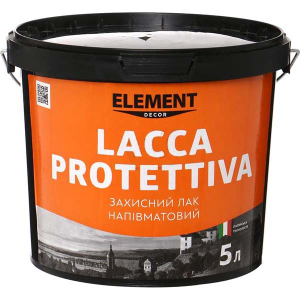 Захисний напівматовий лак LACCA PROTETTIVA ELEMENT DECOR 5 л в Вінниці