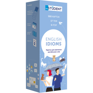 Картки для вивчення англійської English Student English Idioms (9786177702312) краща модель в Вінниці