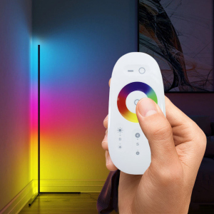 Кутовий світильник з підсвічуванням торшер Lesko YL6002 RGB+Пульт дистанційного керування підлоговий (F_7967-29272) ТОП в Вінниці