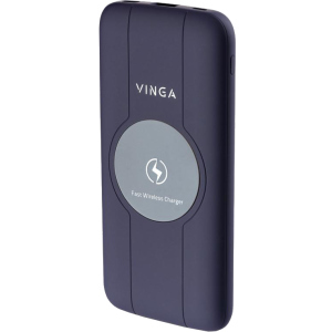 УМБ Vinga Wireless QC3.0 PD Soft Touch 10000 mAh Purple лучшая модель в Виннице