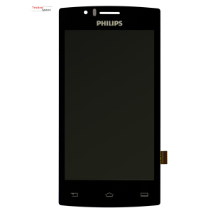 Дисплей (екран) для Philips S307, з тачскрином, чорний High Copy рейтинг