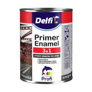 Грунт-эмаль Delfi Primer Enamel 3в1 белая 2.8 кг в Виннице