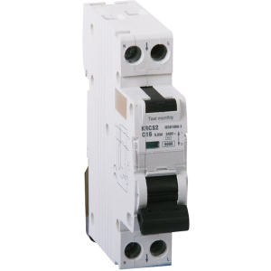 Дифференциальный автомат ONESTO 1п+N 16А 30mA тип AC/A RCBO (KRCS2) (6990150242709) надежный