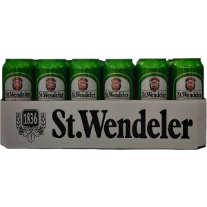 Упаковка пива St.Wendeler Lager светлое фильтрованное 5.3% 0.5 л.х 24 шт (4002631024161G) в Виннице