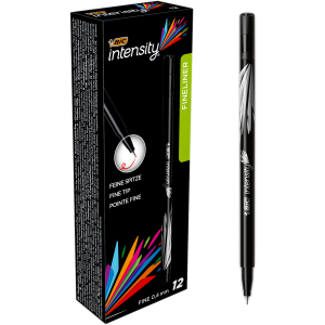 Вкладиші для ручок BIC Intensity Fine Black 12 шт (3086123449206) краща модель в Вінниці