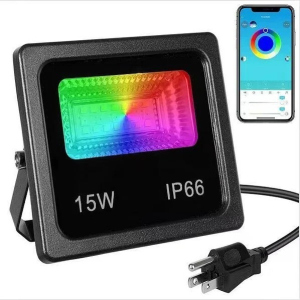 SMART LED прожектор 15W IP66 RGB bluetooth з додатком в Вінниці