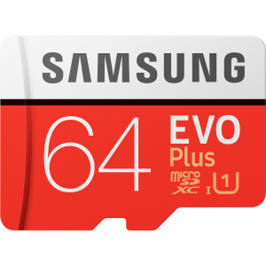 Samsung EVO Plus microSDXC 64GB UHS-I Class 10 + адаптер SD (MB-MC64HA/RU) ТОП в Вінниці