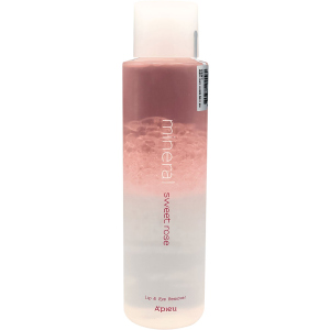 Ремувер для демакіяжу A'pieu Mineral Lip&Eye Remover Sweet Rose для губ та очей 250 мл (8809581455580) краща модель в Вінниці