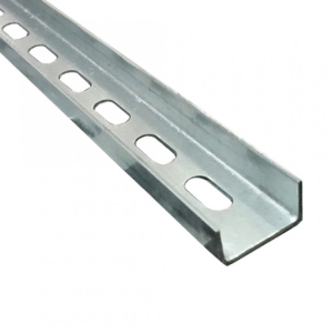 Швеллер перфорированный для подвеса металлического лотка, 28×14х15 мм, длина 2 метра CMS-WCS2814