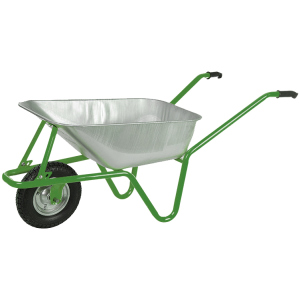 Тачка садовая/строительная 100 л. (150 кг) 1-колесная на подшипниках Kanat Mega Galvanized KMGD-571 Green/Gray рейтинг