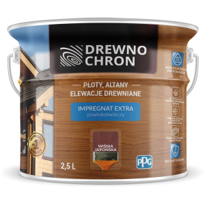 Плёнкообразующая пропитка Drewnochron Impregnat Extra Японская вишня 2.5 л (DN-364416) лучшая модель в Виннице