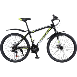 Велосипед Champion Spark 29" 19.5" Black-neon yellow-white (29ChWS21-003251) краща модель в Вінниці