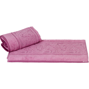 Махровое полотенце с жаккардовым бордюром Hobby Sultan 70x140 Pink (8693675947552) лучшая модель в Виннице