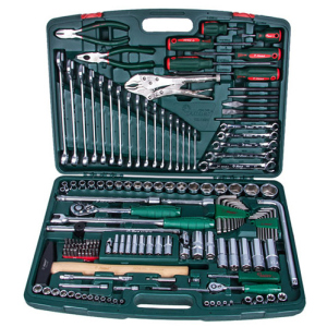 Набір інструментів Hans Tools 1/2" та 1/4" 158 предметів (TK-158V) краща модель в Вінниці